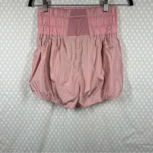 Free People Movement Pink High Rise The Way Home Shorts - Picture 4 of 6